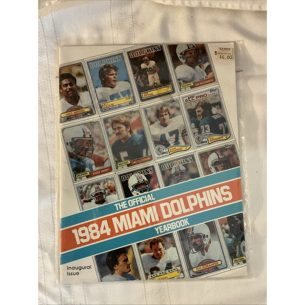 Vintage The Official 1984 Miami Dolphins Yearbook Inaugural Issue w/ Dan Marino
